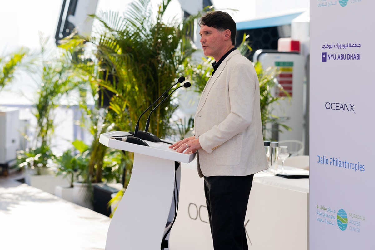 COP28 OceanX and Mubadala with NYUAD's John Burt, Professor of Biology.